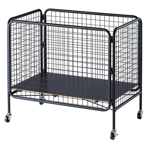 店舗用品店舗什器ユニットワゴン黒深型W90cmの商品画像