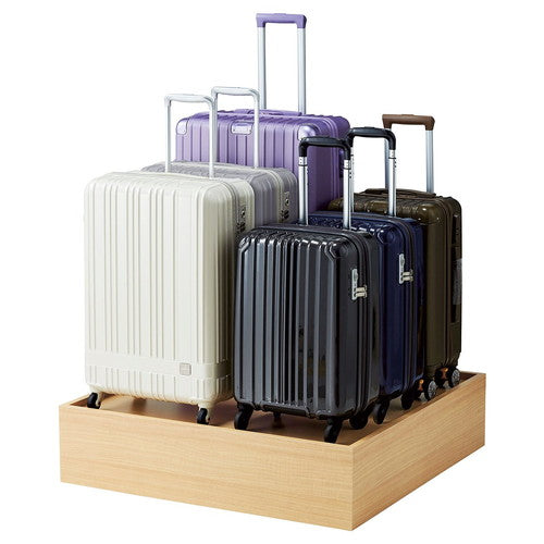 店舗用品店舗什器木製ボックスステージこぼれ止め付きエクリュの商品画像