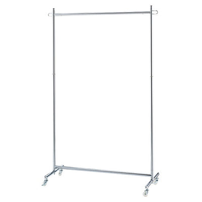 店舗用品店舗什器プッシュ式ハンガーラッククロームの商品画像