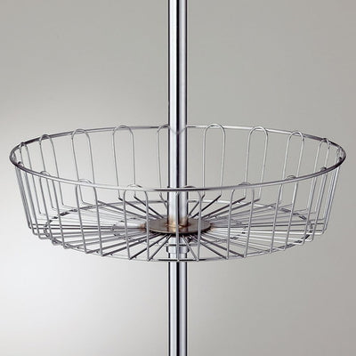 店舗用品店舗什器回転ハンガースタンド円型カゴの商品画像