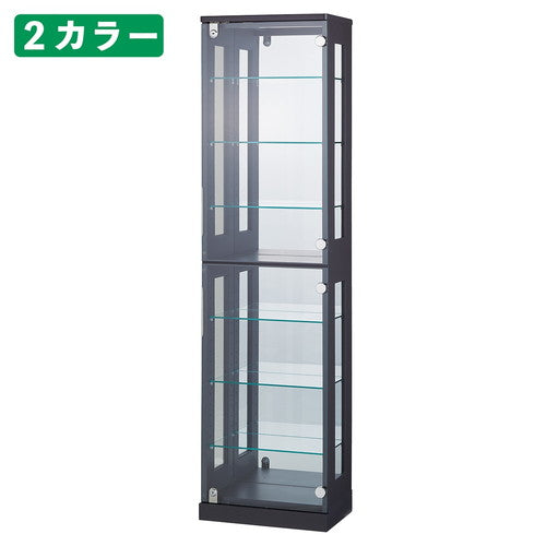 店舗用品店舗什器木製コレクションケースH150cmホワイトの商品画像