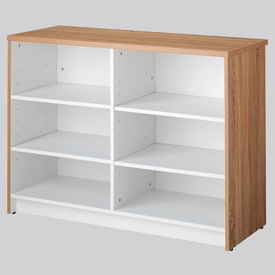 店舗用品店舗什器木製カウンター用中間棚(ホワイト)W120cm用の商品画像