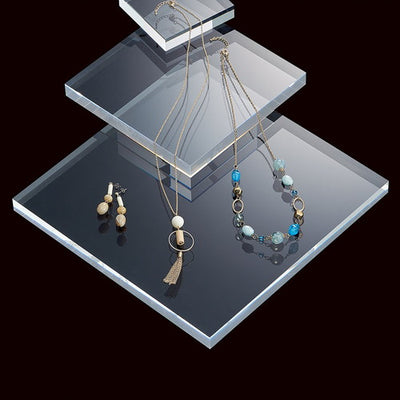 店舗用品演出用品アクリル厚板ステージ正方形30cm角の商品画像