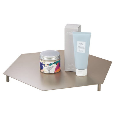 店舗用品演出用品スチール製六角ディスプレイ大の商品画像