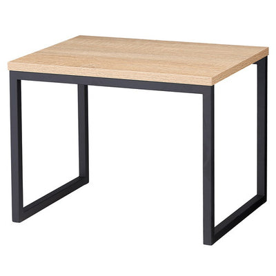 店舗用品演出用品スチール脚コの字型ディスプレイラスティック柄×黒脚W40cmの商品画像