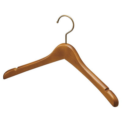 店舗用品ディスプレイ用品木製ハンガーオーク湾曲型W38cmの商品画像