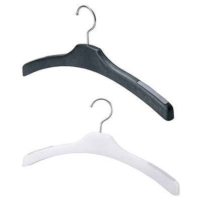 店舗用品ディスプレイ用品発泡シャツ・ジャケット用ハンガースベリ止め付き黒の商品画像