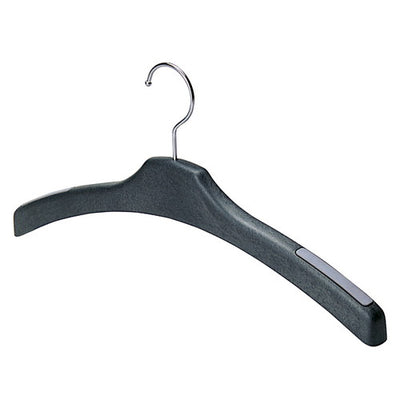 店舗用品ディスプレイ用品発泡シャツ・ジャケット用ハンガースベリ止め付き黒の商品画像