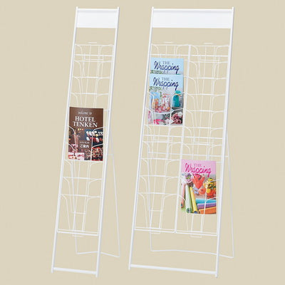 店舗用品サイン・掲示用品カタログスタンドA410段ホワイト1列の商品画像