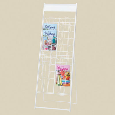 店舗用品サイン・掲示用品カタログスタンドA410段ホワイト2列の商品画像