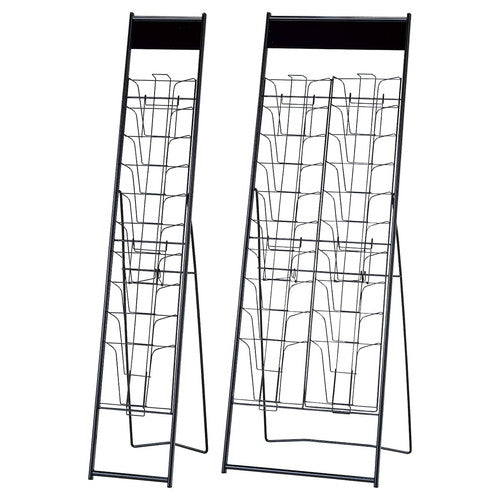 店舗用品サイン・掲示用品カタログスタンドA410段ブラック1列の商品画像