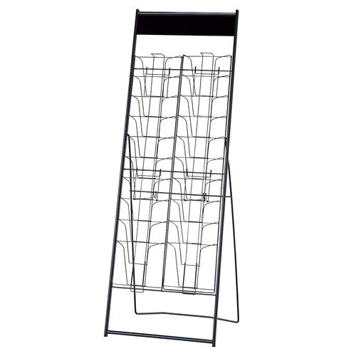 店舗用品サイン・掲示用品カタログスタンドA410段ブラック2列の商品画像