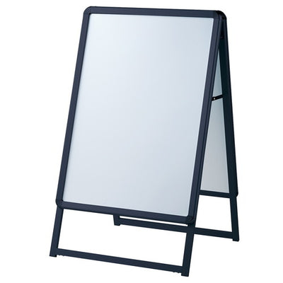 店舗用品サイン・掲示用品フロントオープンポスタースタンド(両面仕様)A1ブラックの商品画像