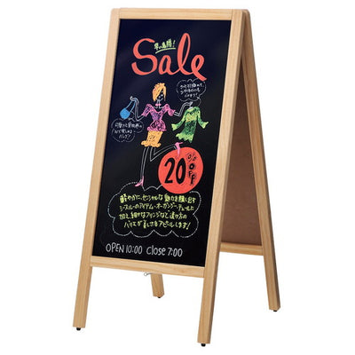 店舗用品サイン・掲示用品A面ボードスリム(両面仕様)ナチュラルの商品画像