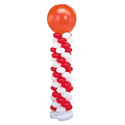 店舗用品販促用品バルーンタワーセットレッド白×レッドの商品画像