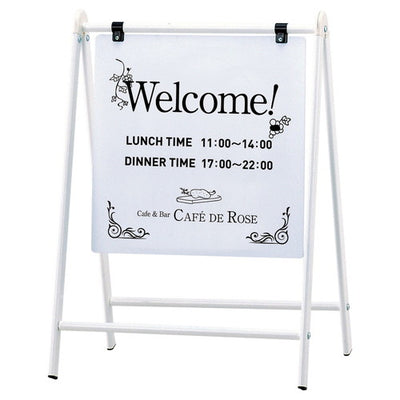 店舗用品サイン・掲示用品屋外スタンド看板ホワイトの商品画像