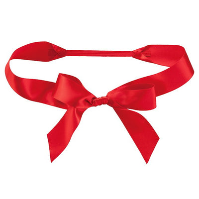 店舗用品ラッピング用品リボン付きゴムタグSレッドの商品画像