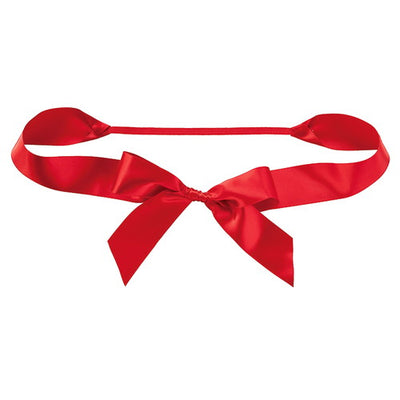 店舗用品ラッピング用品リボン付きゴムタグLレッドの商品画像