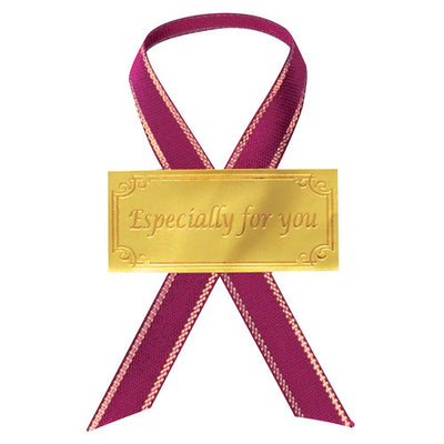 店舗用品ラッピング用品リボン付きシール強粘着タイプフォーユーワインの商品画像