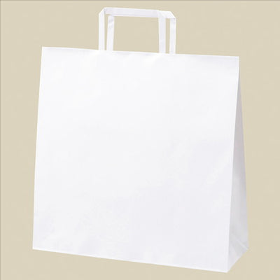 店舗用品ラッピング用品平ひもローコストタイプ白無地32×11.5×32cmの商品画像