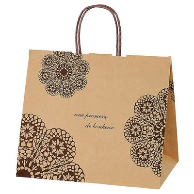 店舗用品ラッピング用品レースィ茶32×20×28cmの商品画像