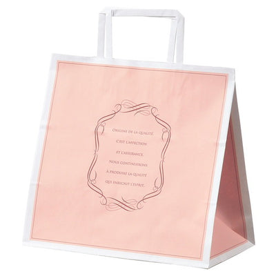 店舗用品ラッピング用品柄入り手提げ紙袋平ひもエレガントスイート26×16×26cmの商品画像