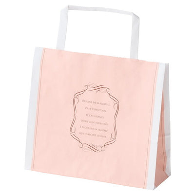 店舗用品ラッピング用品柄入り手提げ紙袋平ひもエレガントスイート18×10×20cmの商品画像