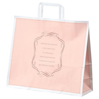 店舗用品ラッピング用品柄入り手提げ紙袋平ひもエレガントスイート35×12×31cmの商品画像