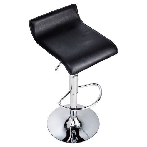 店舗用品店舗運営用品昇降式カウンターチェアPVC座タイプブラックの商品画像