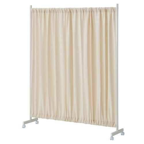 店舗用品店舗運営用品幅伸縮式ワッフルパーティションW240cmアイボリーの商品画像