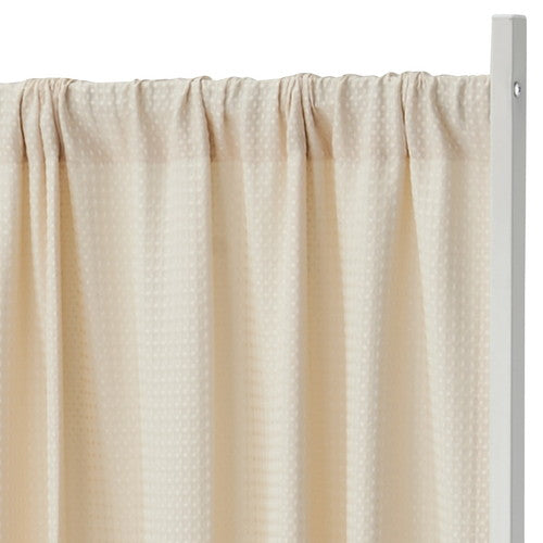 (店舗運営用品) (事務機器) (パーティション) kp38-801-58-1 幅伸縮式ワッフルパーティション W240cm アイボリー