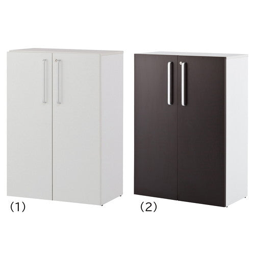(店舗運営用品) (事務機器) (収納家具・収納ケース) kp38-801-62-1 木製シェルフ 扉付き ロータイプ扉付き 扉 ホワイト