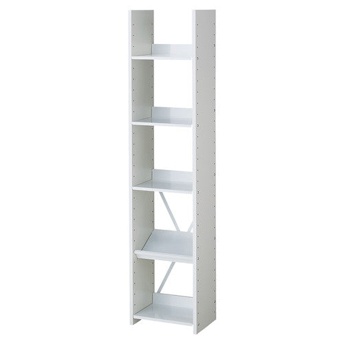 店舗用品店舗運営用品可動棚オープンラック5段ホワイトW40cmの商品画像