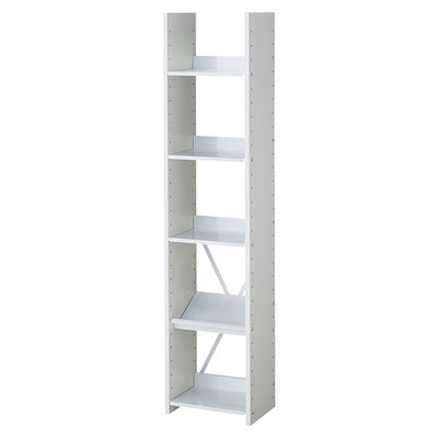 店舗用品店舗運営用品可動棚オープンラック5段ホワイトW60cmの商品画像
