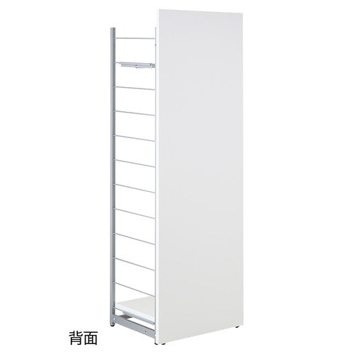 (店舗運営用品) (事務機器) (収納家具・収納ケース) kp38-801-68-1 間仕切りラック ミラー無し ホワイト W60cm ハンガータイプ
