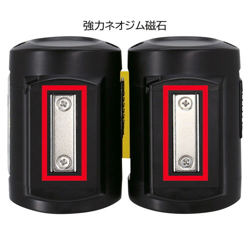 (店舗運営用品) (運営サポート用品) (ベルト・ロープパーティション) kp38-802-36-2 バリアリールミニポータブル ブルー