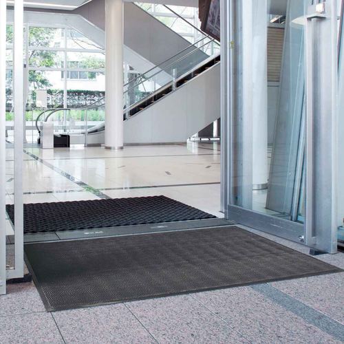 (店舗運営用品) (運営サポート用品) (マット) kp38-802-41-3 スーパーダスピット(屋内外兼用) 大 ブラウン