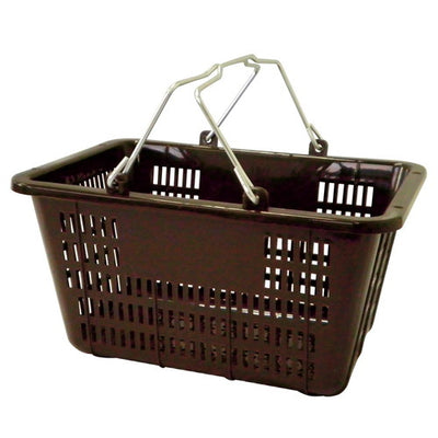 店舗用品店舗運営用品ミニバスケット(10リットル)ブラウンの商品画像