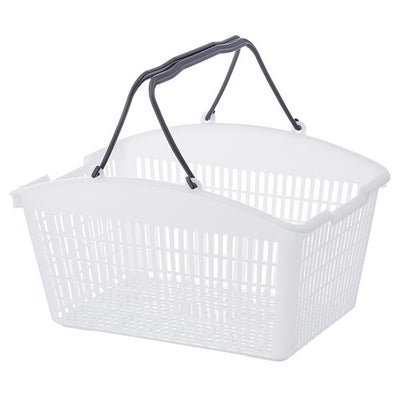 店舗用品店舗運営用品山型買物カゴ(16リットル)ナチュラルグレーの商品画像
