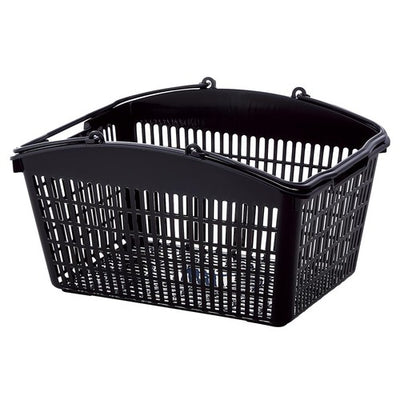 店舗用品店舗運営用品山型買物カゴ(16リットル)ブラックの商品画像