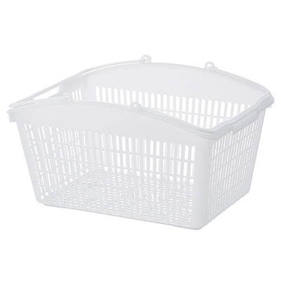 店舗用品店舗運営用品山型買物カゴ(16リットル)ナチュラルホワイトの商品画像