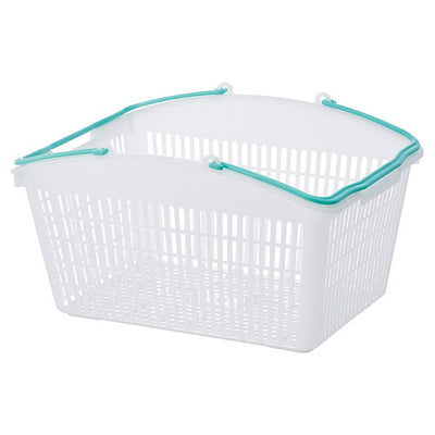 店舗用品店舗運営用品山型買物カゴ(16リットル)ナチュラルブルーの商品画像