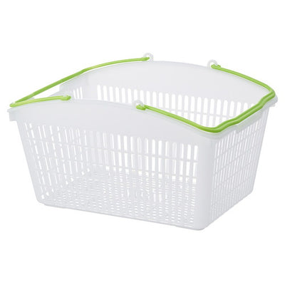 店舗用品店舗運営用品山型買物カゴ(16リットル)ナチュラルグリーンの商品画像