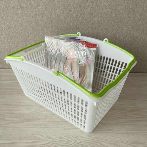 (店舗運営用品) (運営サポート用品) (買い物カゴ) kp38-802-45-5 山型買物カゴ(16リットル) ナチュラルグリーン