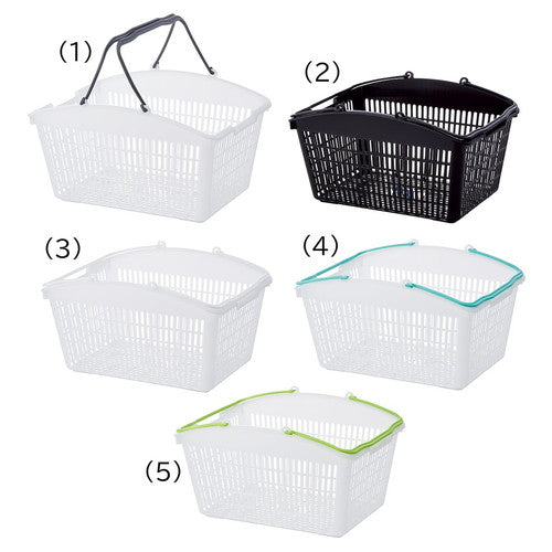 (店舗運営用品) (運営サポート用品) (買い物カゴ) kp38-802-45-5 山型買物カゴ(16リットル) ナチュラルグリーン