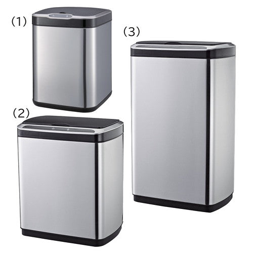 (店舗運営用品) (運営サポート用品) (ゴミ箱・灰皿) kp38-802-52-3 全自動開閉ダストボックス 50リットル