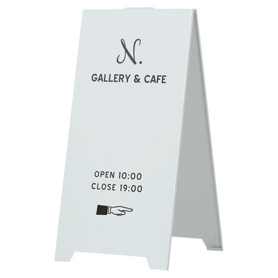 店舗用品サイン・掲示用品スチール製A面ボード(両面仕様)ホワイトの商品画像