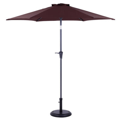 店舗用品店舗運営用品アルミパラソル240cmブラウンの商品画像