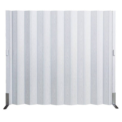店舗用品店舗運営用品フレキシブルパネルパーティションマグネット付きW180cmホワイトウッド窓無しの商品画像