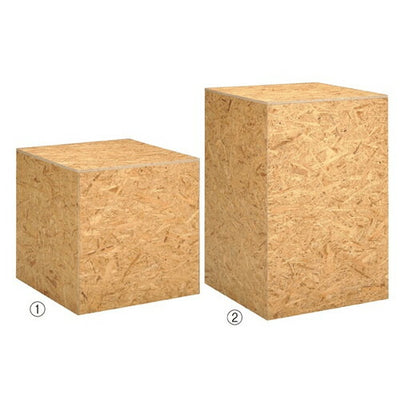 店舗用品店舗什器OSB製キューブステージH60cmの商品画像